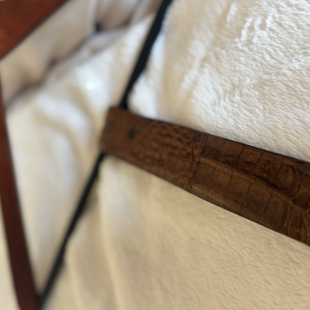 Genuine Crocodile Lucchese Brand Belt Strap